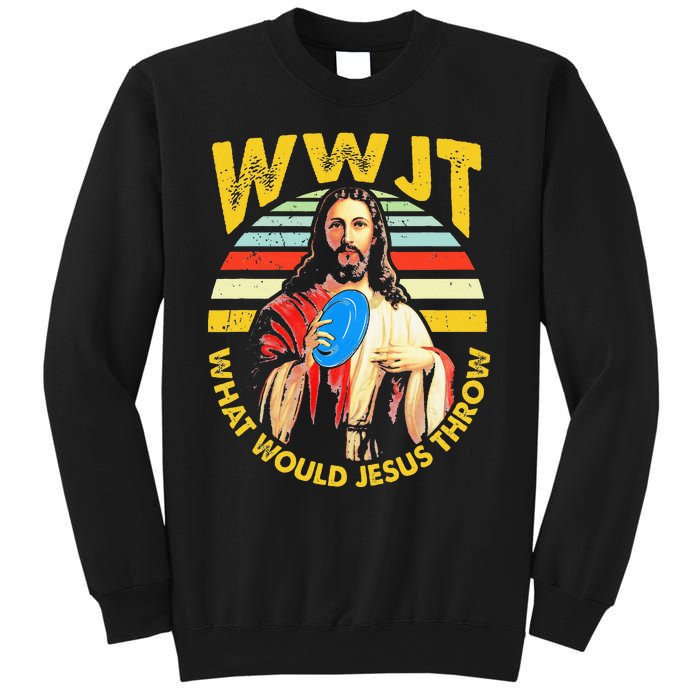 Disc Golf What Would Jesus Throw Frisbee Golf Wwjt Christian Sweatshirt