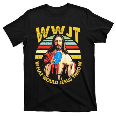 Disc Golf What Would Jesus Throw Frisbee Golf Wwjt Christian T-Shirt