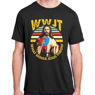 Disc Golf What Would Jesus Throw Frisbee Golf Wwjt Christian Adult ChromaSoft Performance T-Shirt