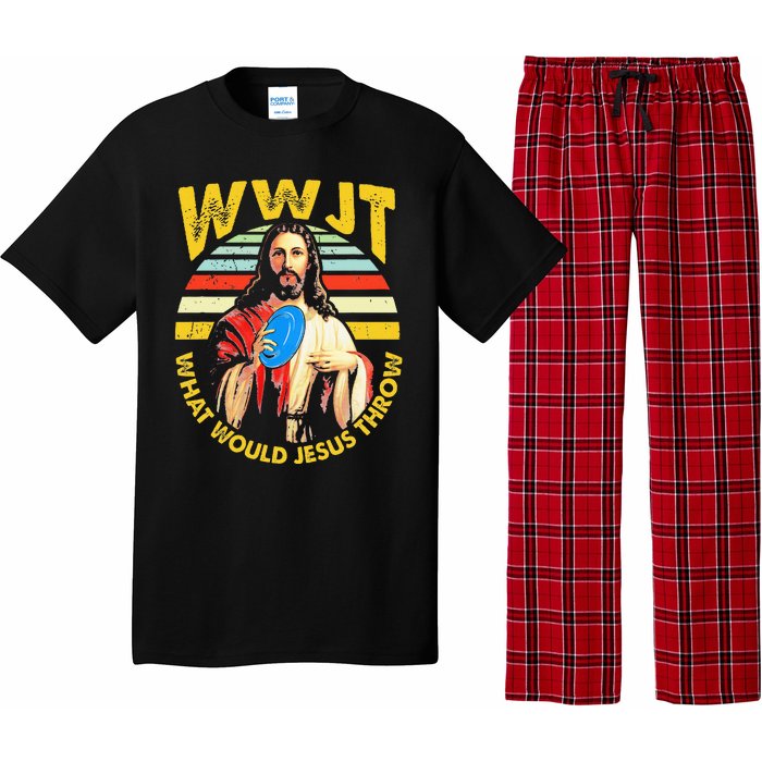 Disc Golf What Would Jesus Throw Frisbee Golf Wwjt Christian Pajama Set