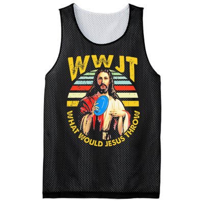 Disc Golf What Would Jesus Throw Frisbee Golf Wwjt Christian Mesh Reversible Basketball Jersey Tank