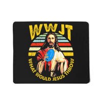 Disc Golf What Would Jesus Throw Frisbee Golf Wwjt Christian Mousepad