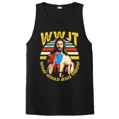 Disc Golf What Would Jesus Throw Frisbee Golf Wwjt Christian PosiCharge Competitor Tank