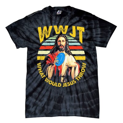 Disc Golf What Would Jesus Throw Frisbee Golf Wwjt Christian Tie-Dye T-Shirt