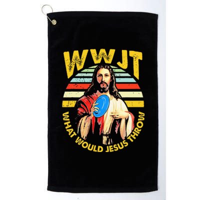 Disc Golf What Would Jesus Throw Frisbee Golf Wwjt Christian Platinum Collection Golf Towel