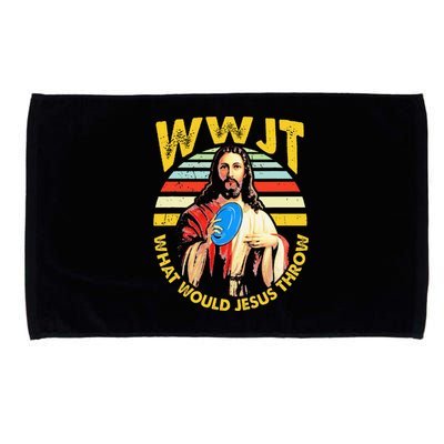 Disc Golf What Would Jesus Throw Frisbee Golf Wwjt Christian Microfiber Hand Towel