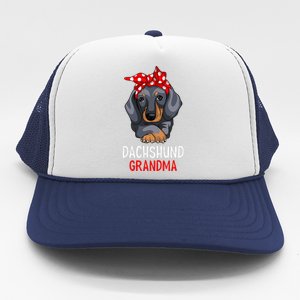 Dachshund Grandma Weenie Dog Lover Funny Weiner Dog Trucker Hat