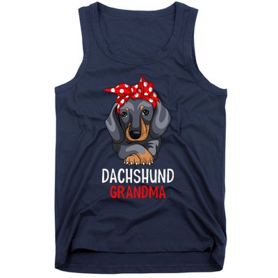 Dachshund Grandma Weenie Dog Lover Funny Weiner Dog Tank Top