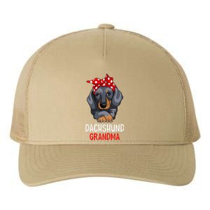 Dachshund Grandma Weenie Dog Lover Funny Weiner Dog Yupoong Adult 5-Panel Trucker Hat