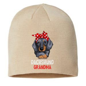 Dachshund Grandma Weenie Dog Lover Funny Weiner Dog Sustainable Beanie