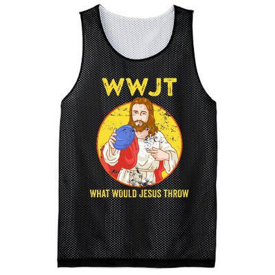 Disc Golf What Would Jesus Throw Frisbee Golf Mesh Reversible Basketball Jersey Tank