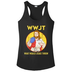 Disc Golf What Would Jesus Throw Frisbee Golf Ladies PosiCharge Competitor Racerback Tank