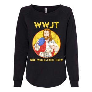 Disc Golf What Would Jesus Throw Frisbee Golf Womens California Wash Sweatshirt