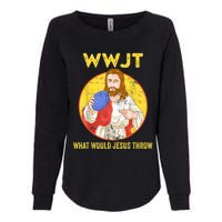 Disc Golf What Would Jesus Throw Frisbee Golf Womens California Wash Sweatshirt