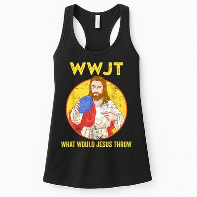 Disc Golf What Would Jesus Throw Frisbee Golf Womens Tank Top