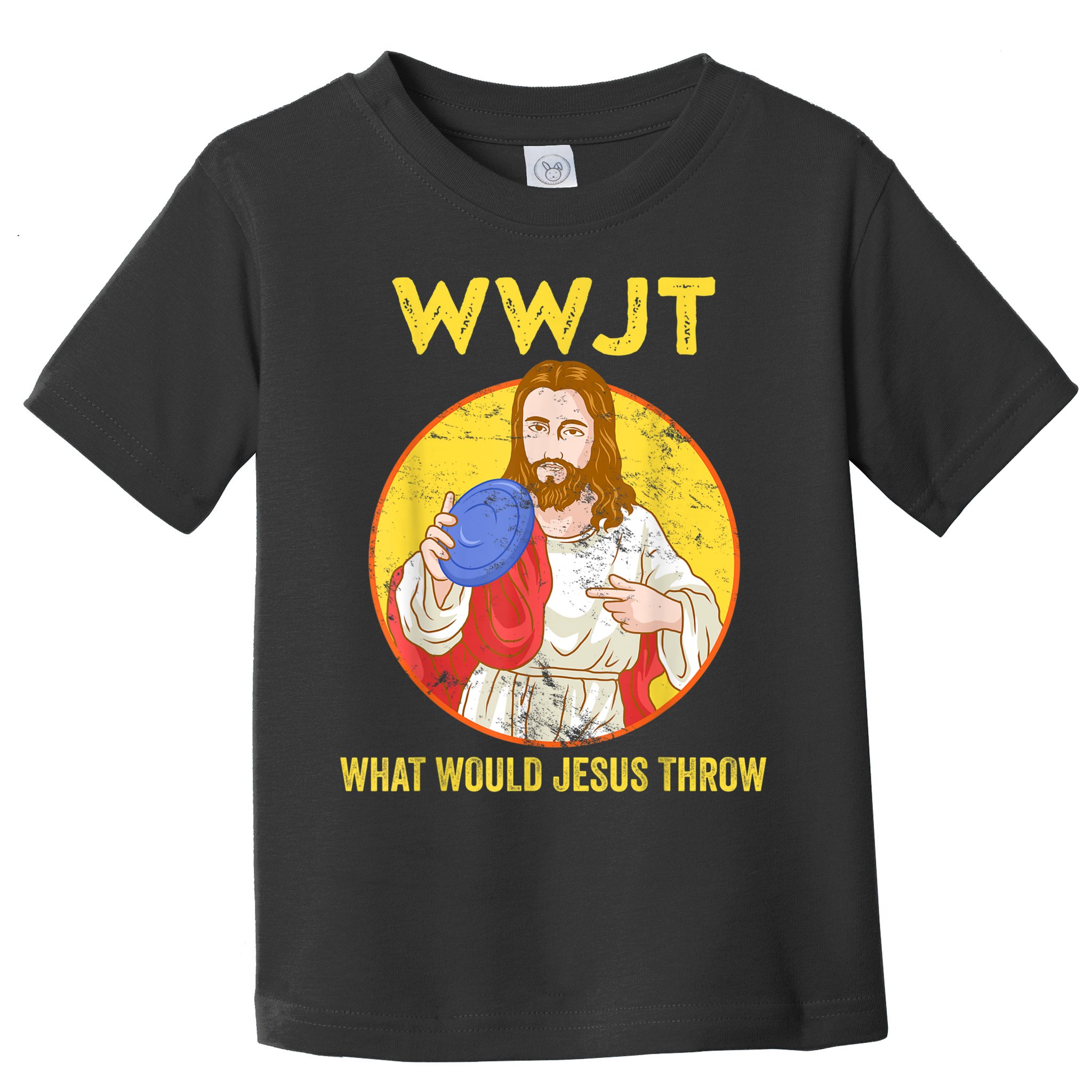 Disc Golf What Would Jesus Throw Frisbee Golf Toddler T-Shirt