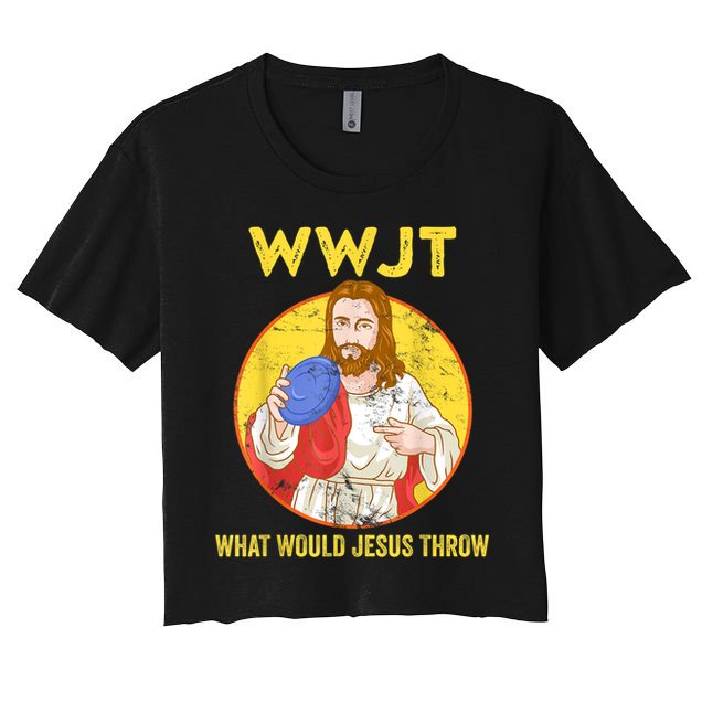 Disc Golf What Would Jesus Throw Frisbee Golf Crop Top