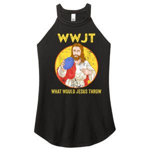 Disc Golf What Would Jesus Throw Frisbee Golf Women's Perfect Tri Rocker Tank