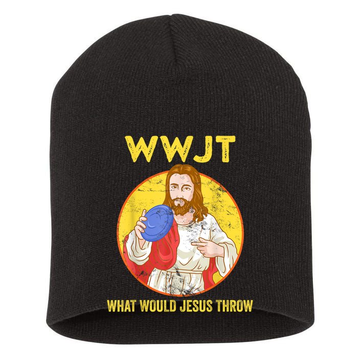 Disc Golf What Would Jesus Throw Frisbee Golf Short Acrylic Beanie