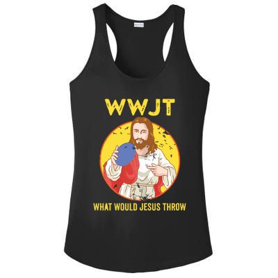 Disc Golf What Would Jesus Throw Frisbee Golf Ladies PosiCharge Competitor Racerback Tank