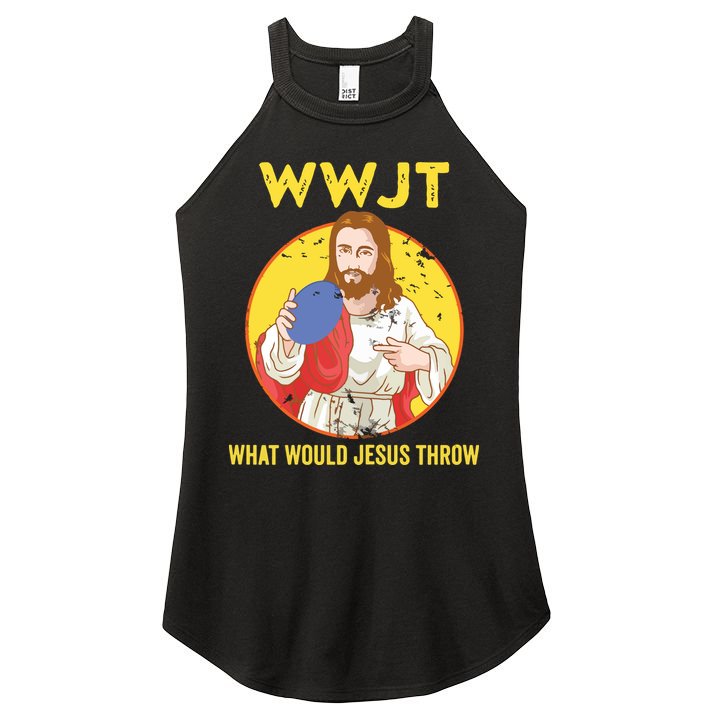 Disc Golf What Would Jesus Throw Frisbee Golf Women's Perfect Tri Rocker Tank