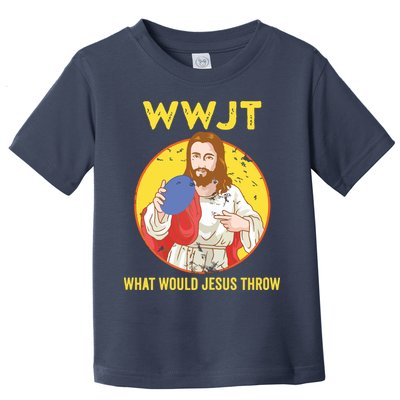 Disc Golf What Would Jesus Throw Frisbee Golf Toddler T-Shirt