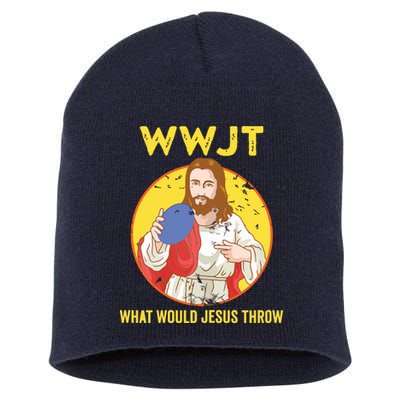 Disc Golf What Would Jesus Throw Frisbee Golf Short Acrylic Beanie