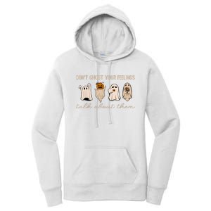 DonT Ghost Your Feelings Halloween Mental Health Awareness Women's Pullover Hoodie