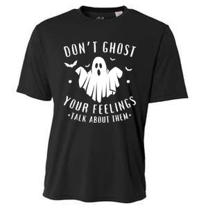 DonT Ghost Your Feelings Halloween Mental Health Cooling Performance Crew T-Shirt