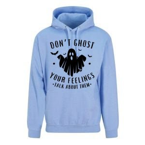 DonT Ghost Your Feelings Halloween Mental Health Unisex Surf Hoodie