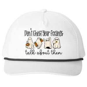 Don't Ghost Your Feelings Halloween Snapback Five-Panel Rope Hat