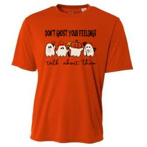 DonT Ghost Your Feelings Halloween Mental Health Cooling Performance Crew T-Shirt