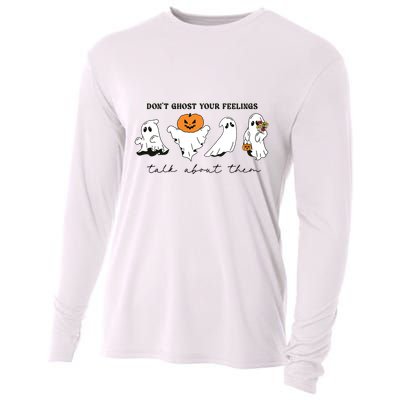 DonT Ghost Your Feelings Inspirational Therapy Psychologist Cooling Performance Long Sleeve Crew