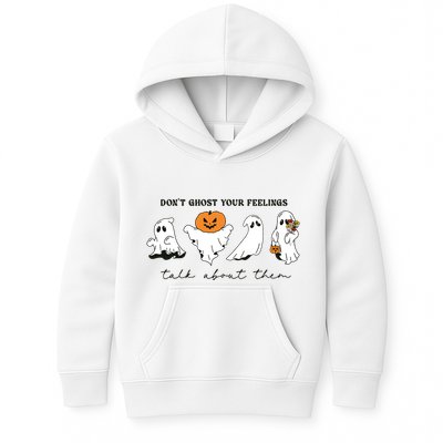 DonT Ghost Your Feelings Inspirational Therapy Psychologist Kids Hoodie