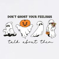 DonT Ghost Your Feelings Inspirational Therapy Psychologist Kids T-Shirt