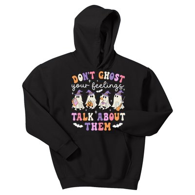 Dont Ghost Your Feeling Halloween School Counselor Halloween Gift Kids Hoodie