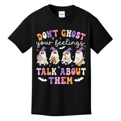 Dont Ghost Your Feeling Halloween School Counselor Halloween Gift Kids T-Shirt