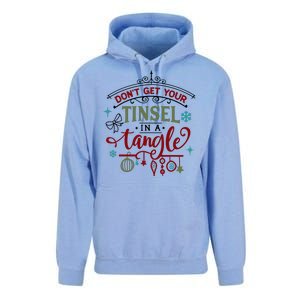 Don't Get Your Tinsel In A Tangle Funny Xmas Unisex Surf Hoodie