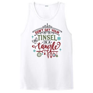 Don't Get Your Tinsel In A Tangle Funny Xmas PosiCharge Competitor Tank