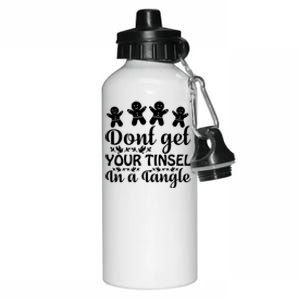 Don't Get Your Tinsel In A Tangle Aluminum Water Bottle