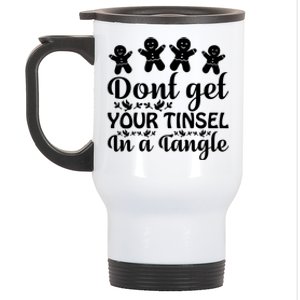 Don't Get Your Tinsel In A Tangle Stainless Steel Travel Mug