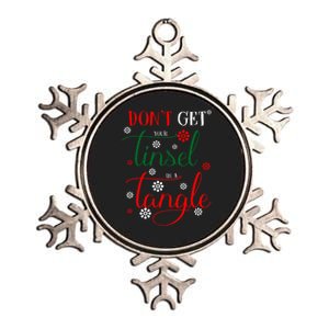 DonT Get Your Tinsel In A Tangle Metallic Star Ornament