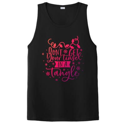 DonT Get Your Tinsel In A Tangle Funny Holiday Christmas Cool Gift PosiCharge Competitor Tank