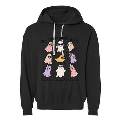 Don’T Ghost Your Feelings Talk About Them School Counselor Garment-Dyed Fleece Hoodie