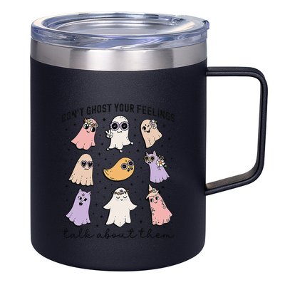 Don’T Ghost Your Feelings Talk About Them School Counselor 12oz Stainless Steel Coffee Mug