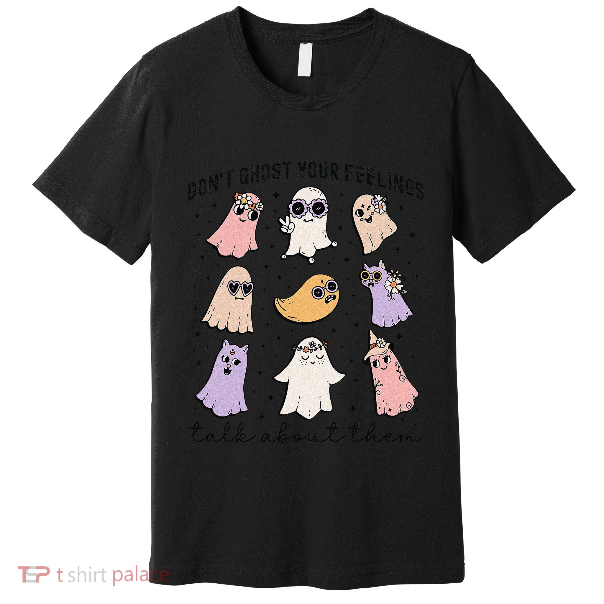 Don’T Ghost Your Feelings Talk About Them School Counselor Premium T-Shirt