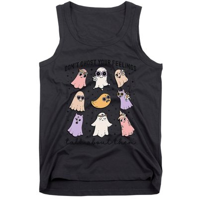 Don’T Ghost Your Feelings Talk About Them School Counselor Tank Top
