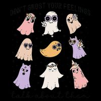 Don’T Ghost Your Feelings Talk About Them School Counselor Short Acrylic Beanie