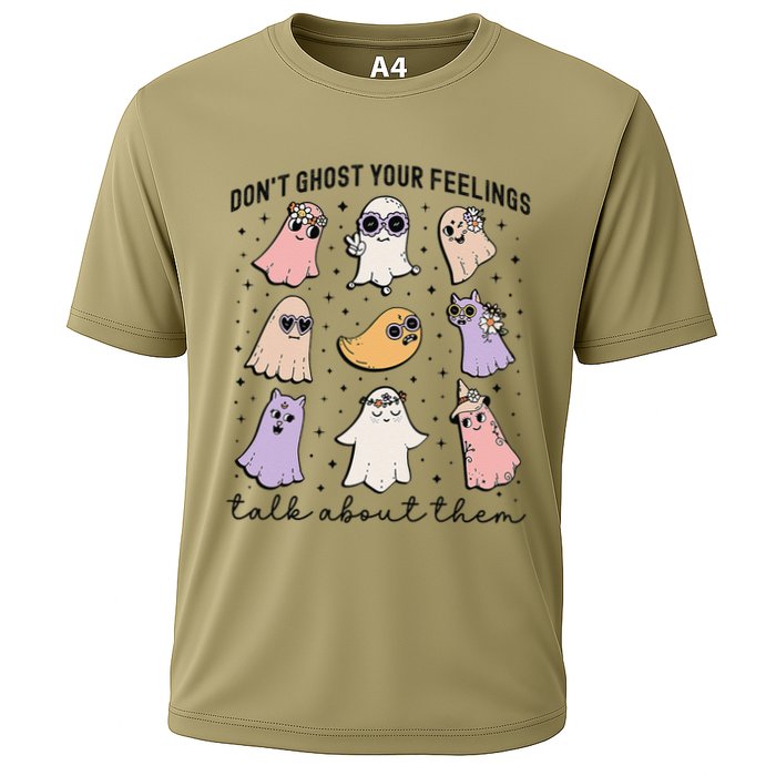 Don’T Ghost Your Feelings Talk About Them School Counselor Cooling Performance Crew T-Shirt