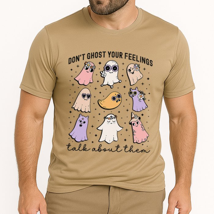 Don’T Ghost Your Feelings Talk About Them School Counselor Cooling Performance Crew T-Shirt